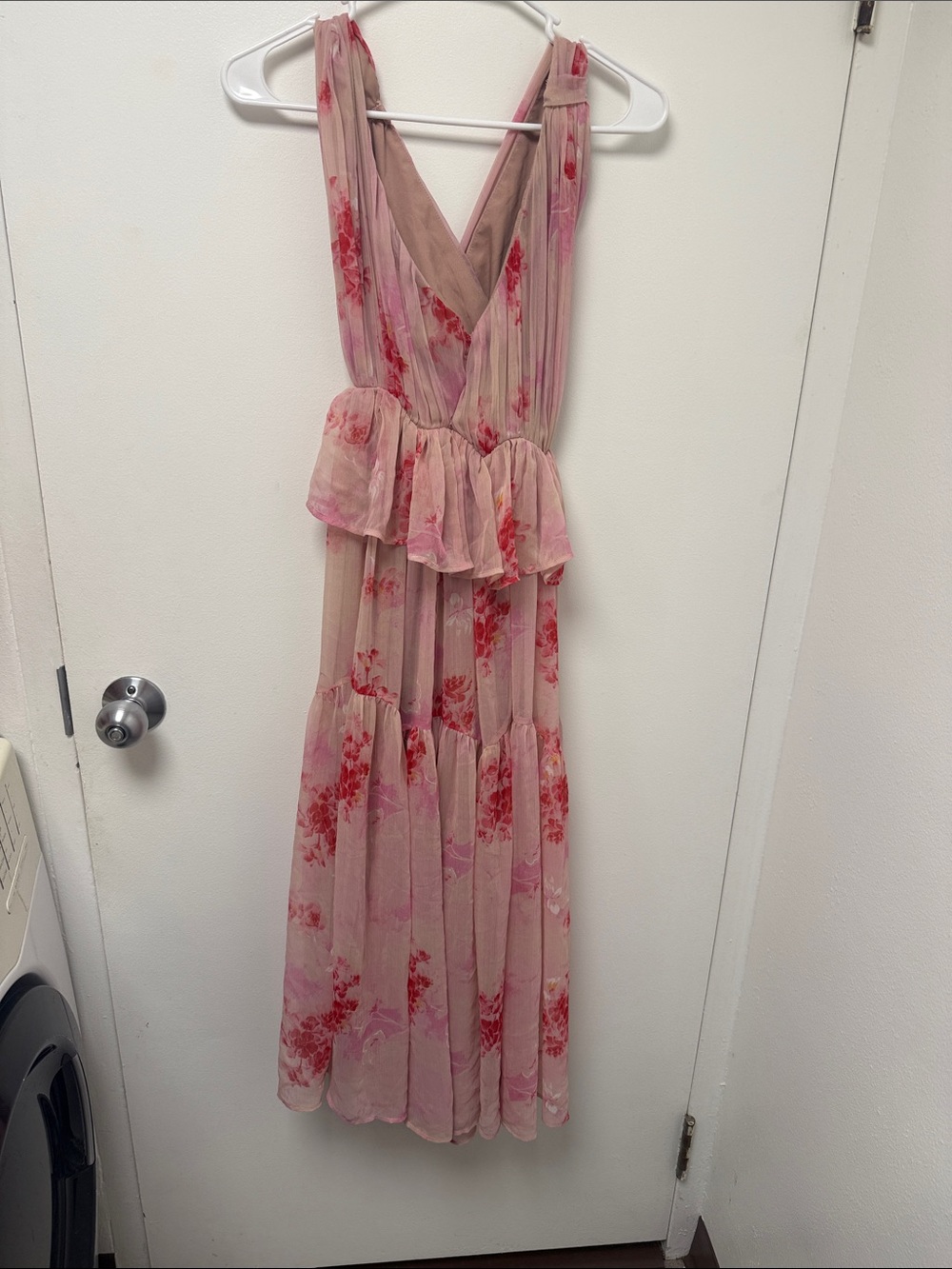 ASOS Pink Floral Maxi Dress